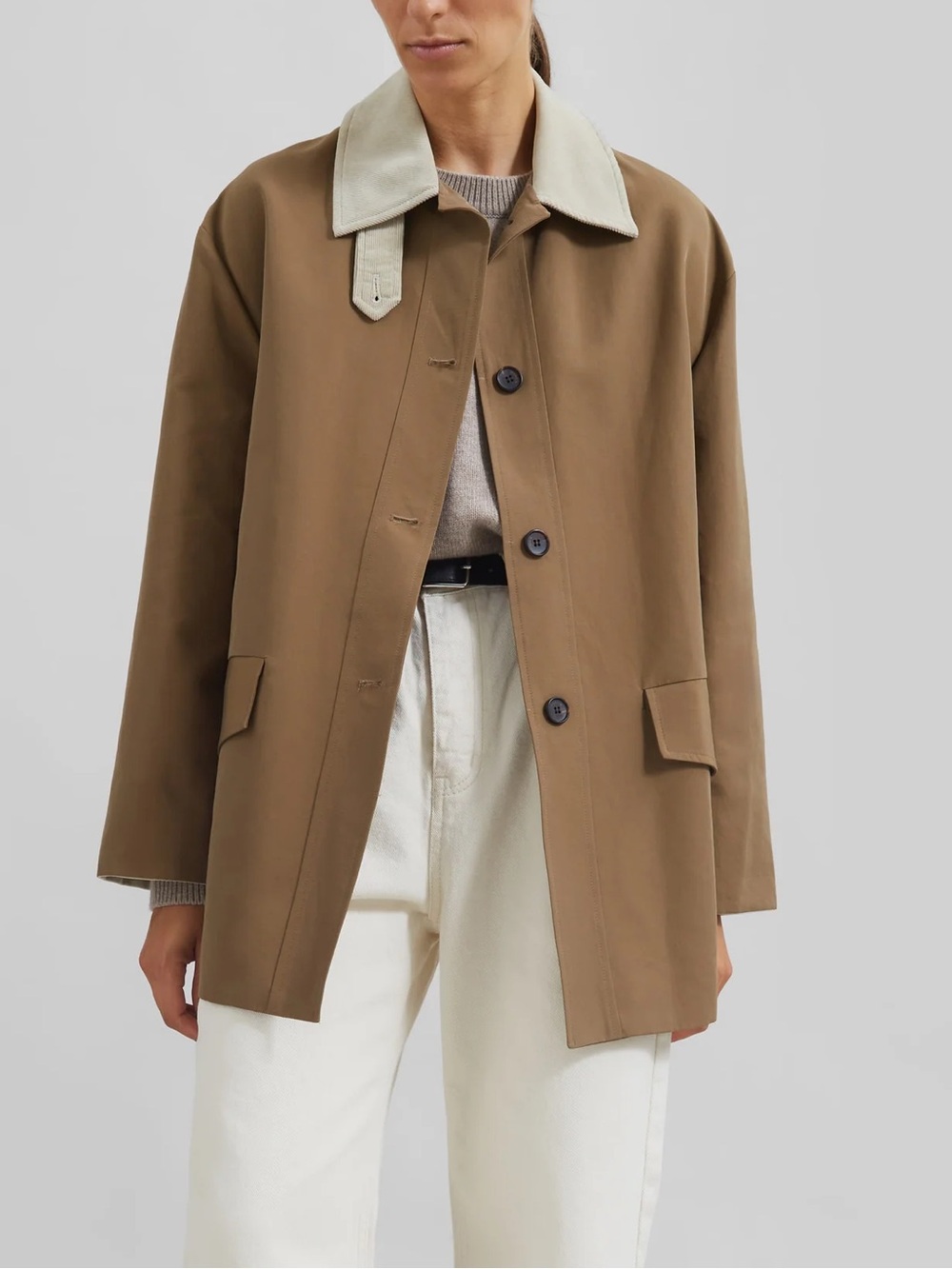 The Frankie Shop Ryker Boxy Jacket - Brown